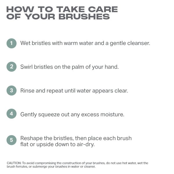 Morphe Along For The Glide 6-Piece Travel Brush Set