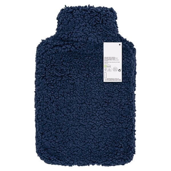 Superdrug Navy Teddy Cover And Hot Water Bottle