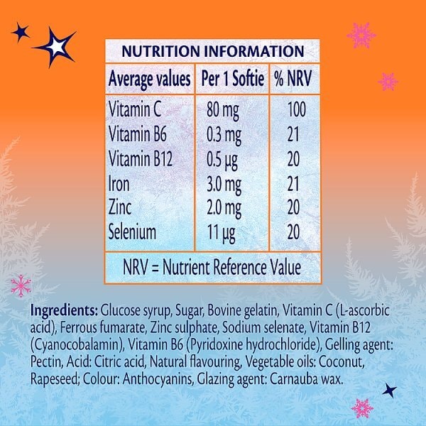 Haliborange Disney Frozen Iron Vit C Blackcurrant Softies 60