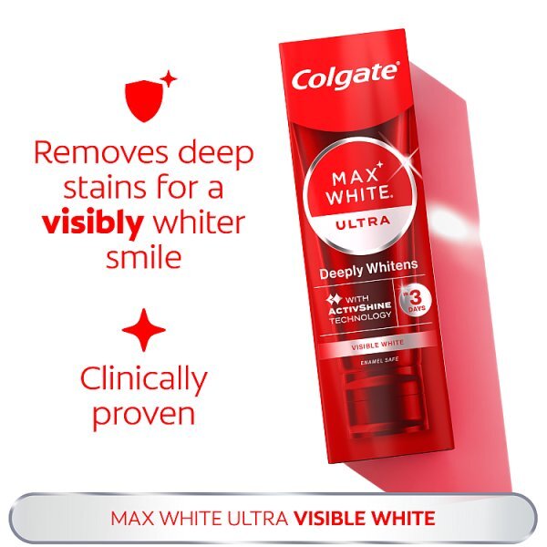 Colgate Max Ultra Active Foam Whitening Toothpaste 75Ml
