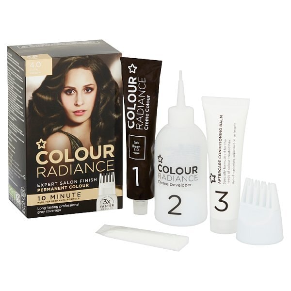 Superdrug Colour Radiance Permanent Hair Dye Dark Brown 4.1