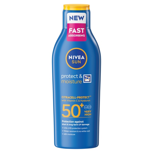 NIVEA SUN Protect & Moisture Sun Cream Lotion SPF 50+ 200ml