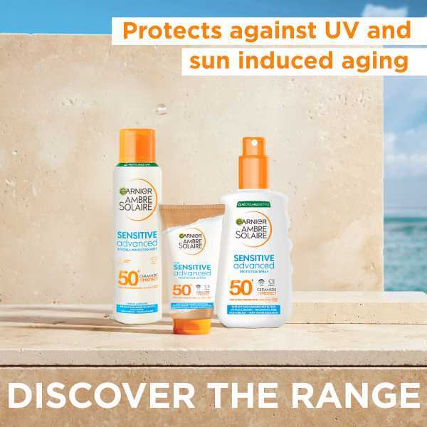 Garnier Ambre Solaire Spf50+ Sensitive Advanced Mist 150Ml