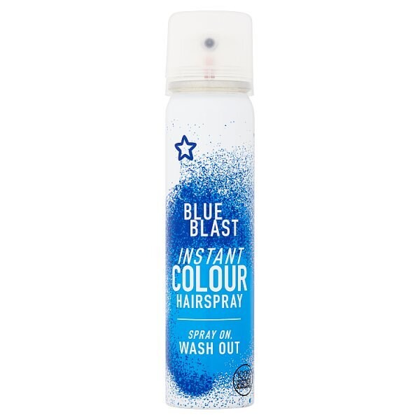DNR Superdrug Colour Hairspray Blue