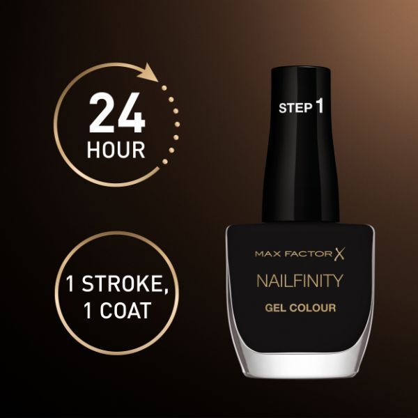 Max Factor Nailfinity Gel Nail Polish 900 Film Noir