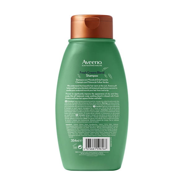 Aveeno Haircare Volumising Fresh Greens Shampoo 354ml