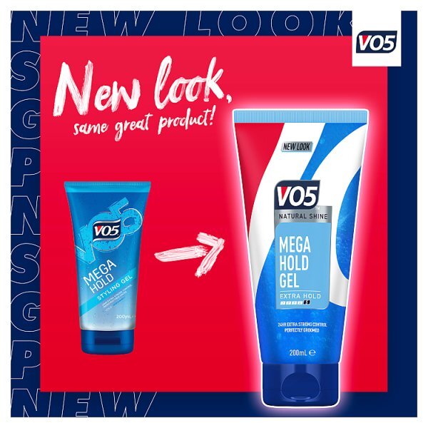 Vo5 Mega Hold Styling Gel 200ml