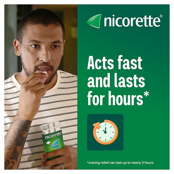 Nicorette Original 4mg Nicotine Gum 105s (Stop Smoking)