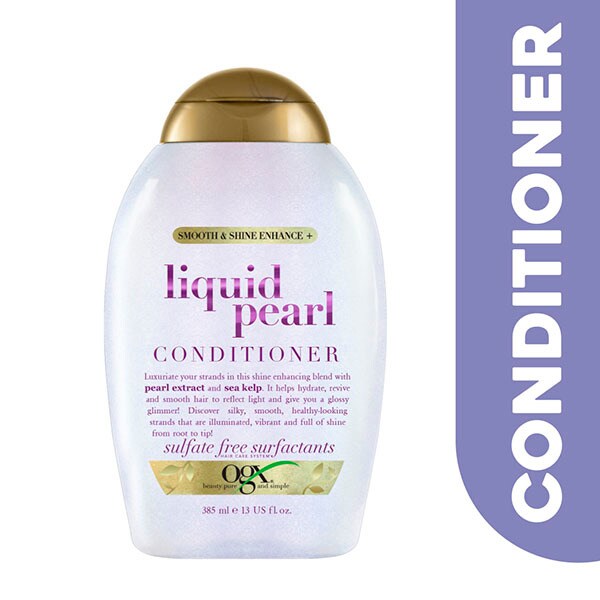 Ogx Smooth And Shine Enahce Liquid Pearl Conditioner 385Ml
