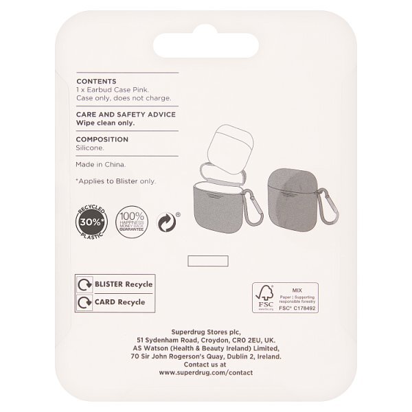 Superdrug Airpod Case Pink