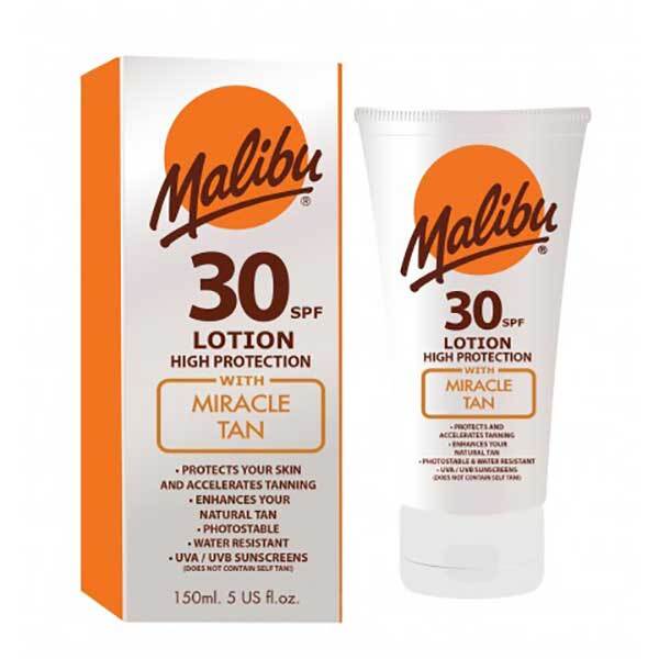 Malibu Miracle Tan Lotion SPF30 150ml