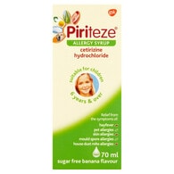 Piriteze Allergy Relief Cetirizine Syrup for Kids 70ml