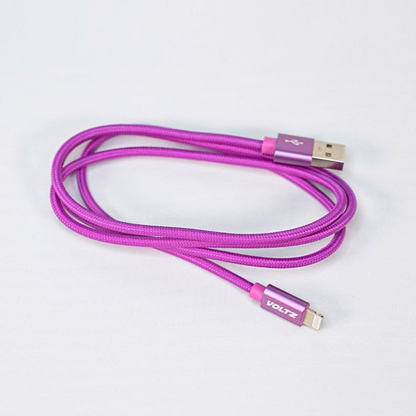 Voltz Usb To Lightning Cable Purple