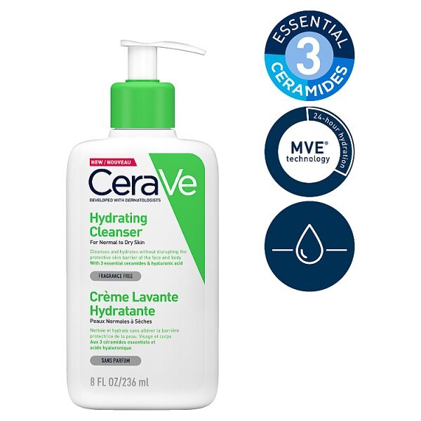 CeraVe Hydrating Cleanser with Hyaluronic Acid 236ml