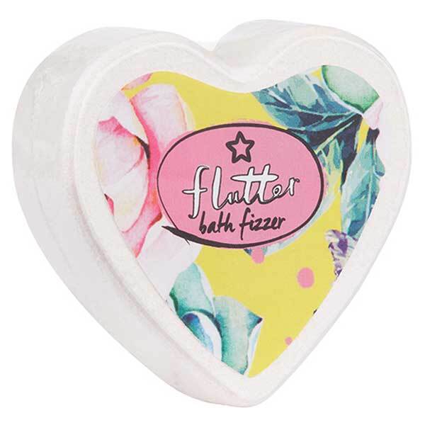 DNR Superdrug Flutter Heart Shaped Bath Fizzer 65G