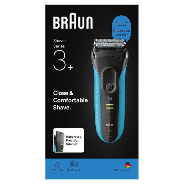 Braun Series 3+ Electric Shaver For Men, 3040S