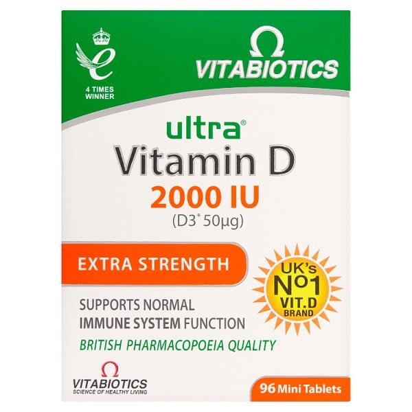 Vitabiotics Ultra D3 2000 Iu 96 Tablets