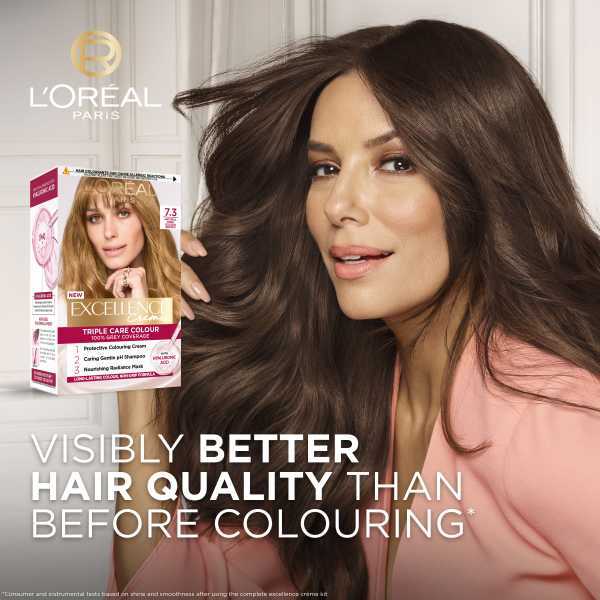 L'Oréal Excellence Crème 7.3 Natural Dark Golden Brown