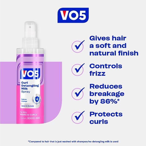 Vo5 Curl Detangling Milk Spray 200ml