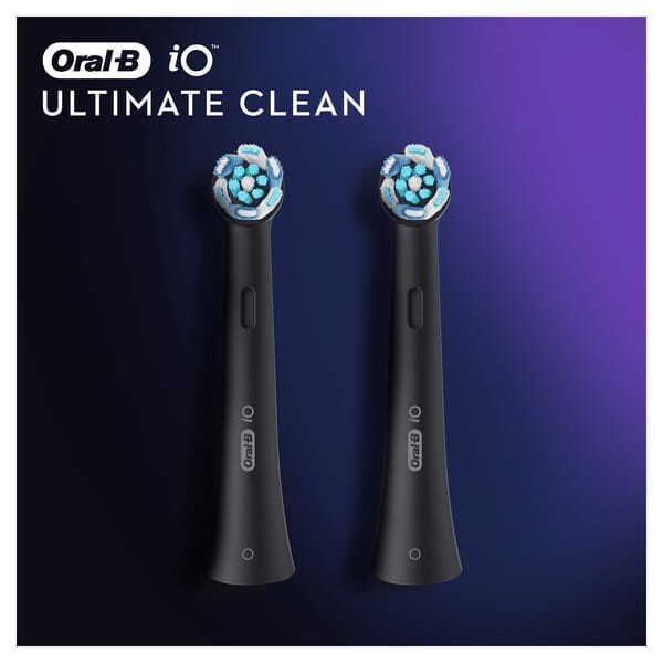 Oral-B iO Ultimate Clean Black Toothbrush Heads 2 pack