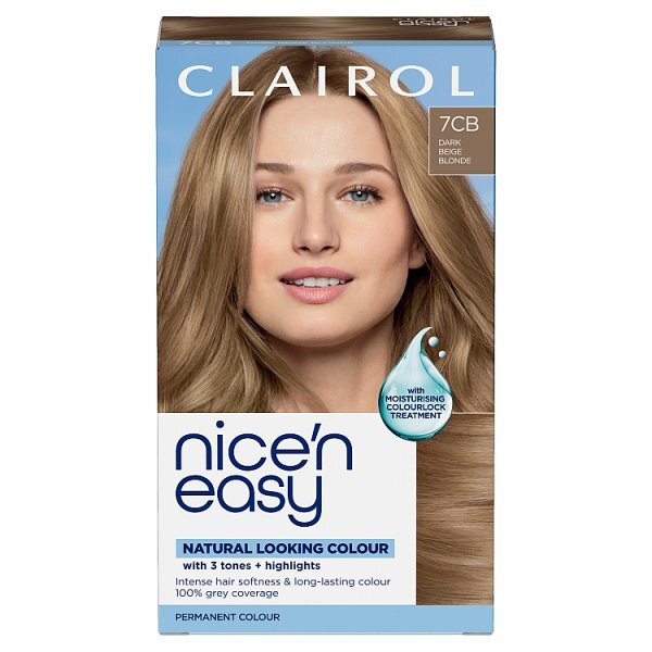 Clairol Nice'N Easy Crème Permanent Hair Dye 7CB Dark Beige Blonde