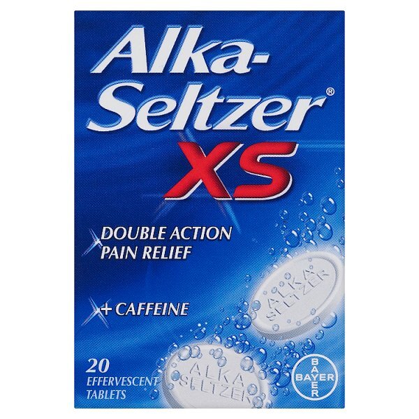 Alka Seltzer Antacid XS Effervescent Pain Relief 20 Tablets