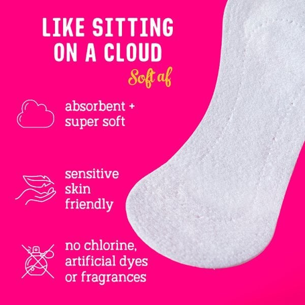 Flo Bamboo Panty Liners Wrapped + Ultra Thin (24 liners)