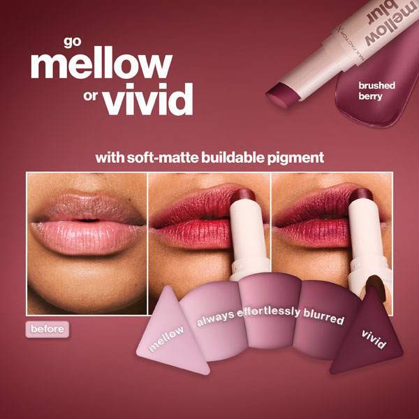 Max Factor Mellow Blur Lipstick, Brushed Berry