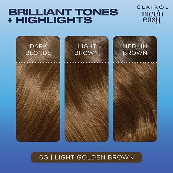 Clairol Nice'n Easy Hair Dye 6G Light Golden Brown