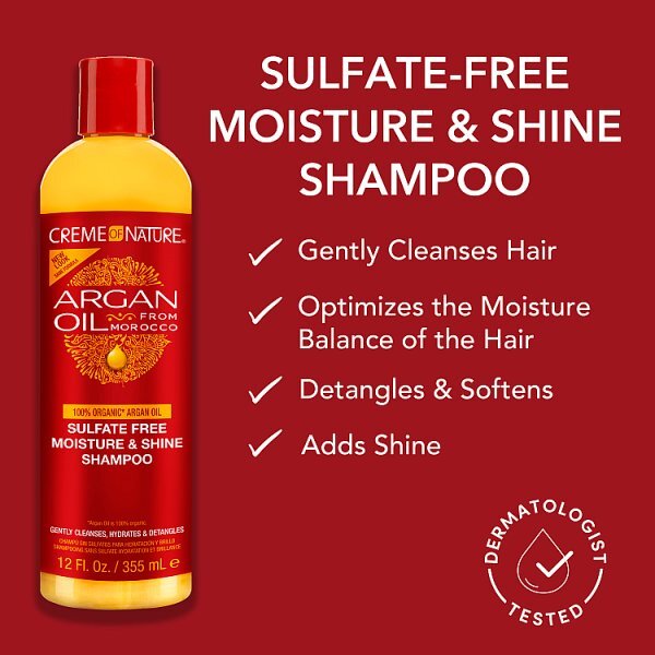Creme of Nature Argan Oil Sulfate-Free Moisture Shine Shampoo 355ml