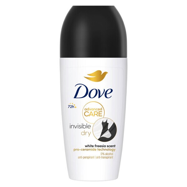 Dove Adv Antiperspirant Deodorant Roll on Invisible 50ml