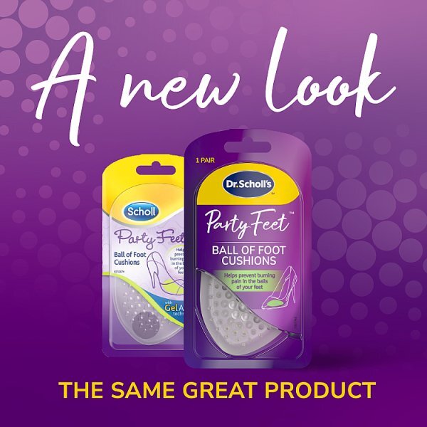 Scholl Party Gel Pads for Heels Ball of Foot Insoles