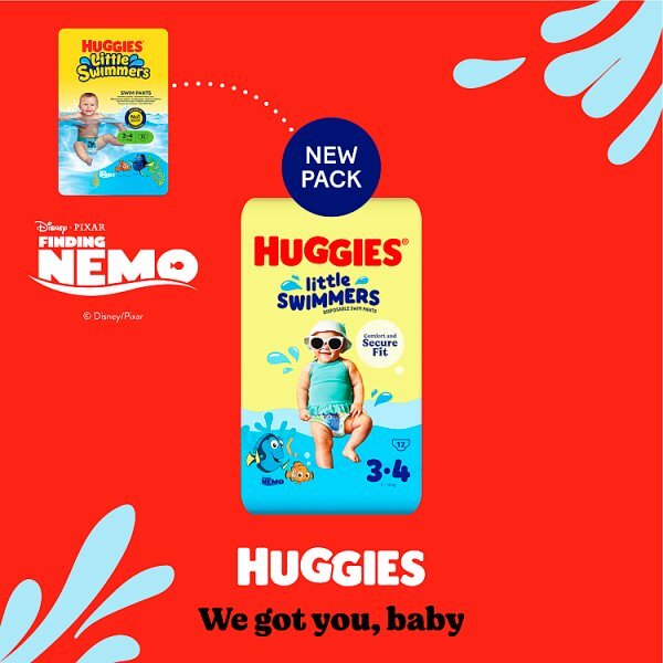 Huggies Little Swimmers Size 3-4 x12