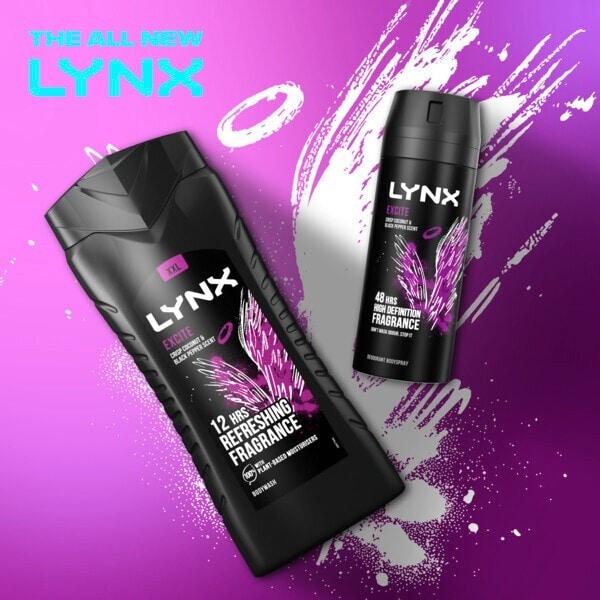 Lynx Bodywash Shower Gel Excite 225ml