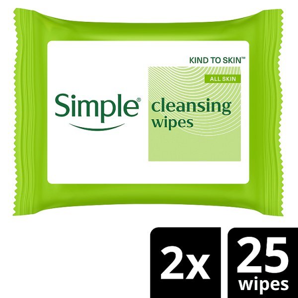 Simple Kind to Skin Bio-degradable Cleansing Wipes 50 wipes
