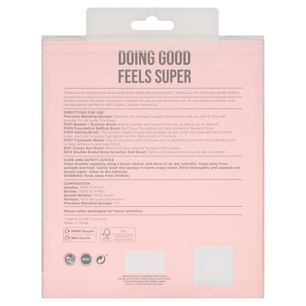 Studio London Brush Set With Sponge