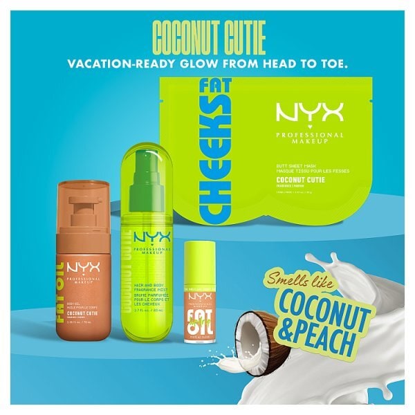 NYX Professional Makeup Fat Cheeks Butt Mask, Coconut Cutie