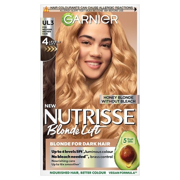 Nutrisse Blondelift Ul3 Honey Blonde Permanent Hair Dye