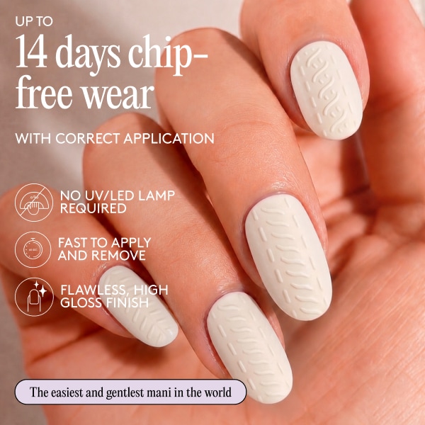 Mylee Gel Nail Wraps Snow Slopes