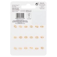 Superdrug Gold Tone Stud 9pk