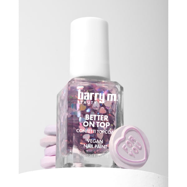 Barry M Better On Top Confetti Topcoat