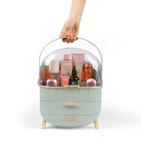 Superdrug Cosmetic Storage Mint Green Large