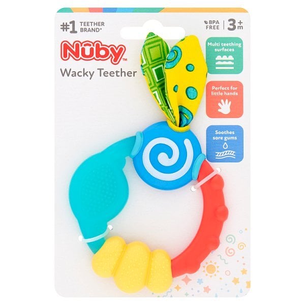 Nuby Wacky Baby Soothing Teething Toy 3+ Months