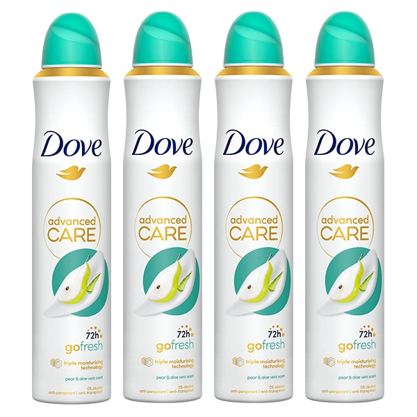 Dove Pear & Aloe Vera  Antiperspirant Deodorant Bundle