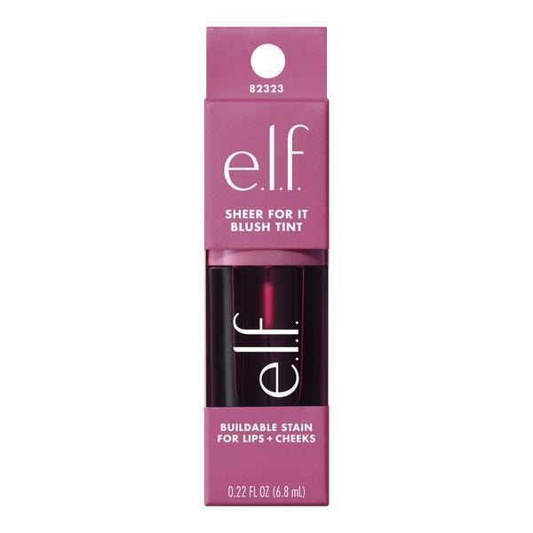 e.l.f. Sheer For It Blush Tint - Buildable Stain For Lips + Cheek Plum