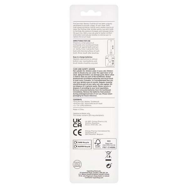 Superdrug ProCare Kids Battery Toothbrush
