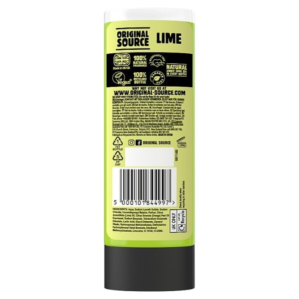 Original Source Lime Shower Gel Body Wash 250ml