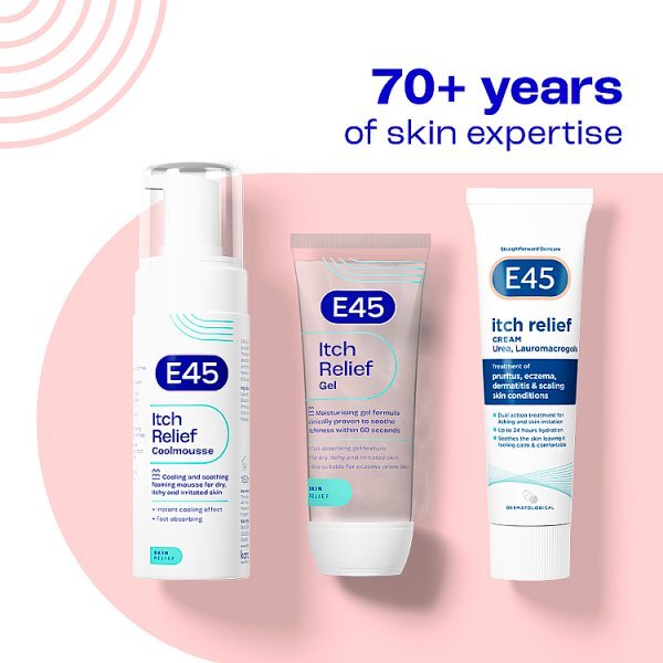 E45 Itch Relief Cream for Itchy, Irritated Skin & Eczema - 500g