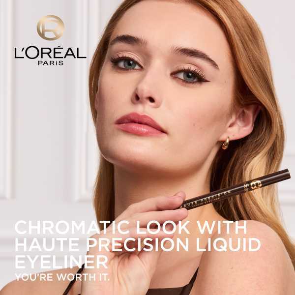 L'Oréal Paris Haute Precision Felt-Tip Eyeliner Brun Leather
