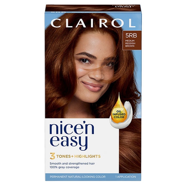 Clairol Nice'n Easy Hair Dye 5RB Medium Reddish Brown